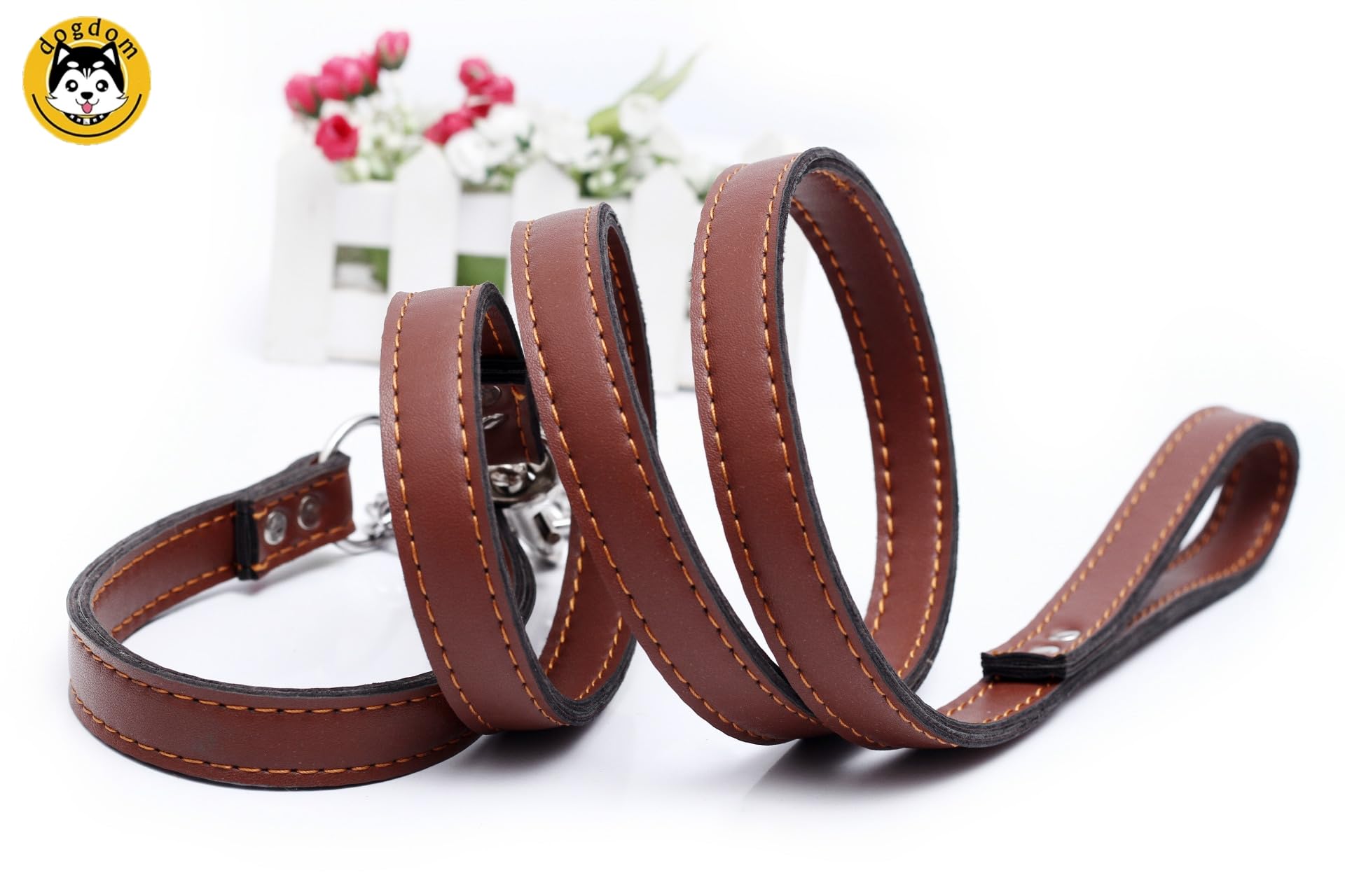 Amazon | 犬リード 大型犬 ハーフチョーク 首輪 リードセット pu革